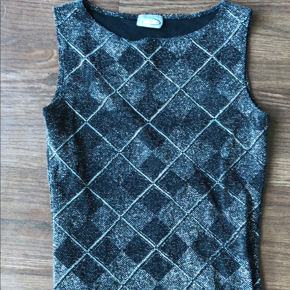 Sparkly design tank top